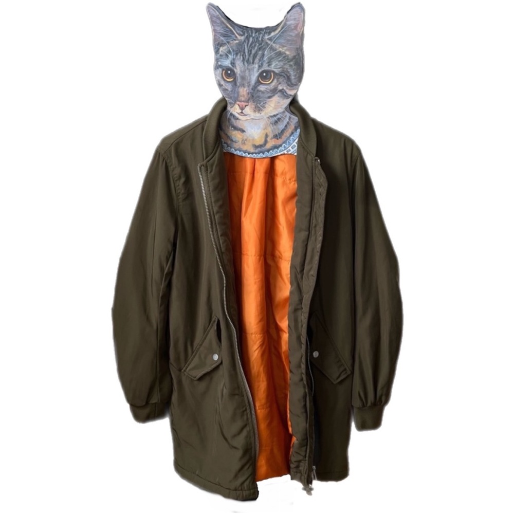 Forever 21 Army Green Bomber Jacket